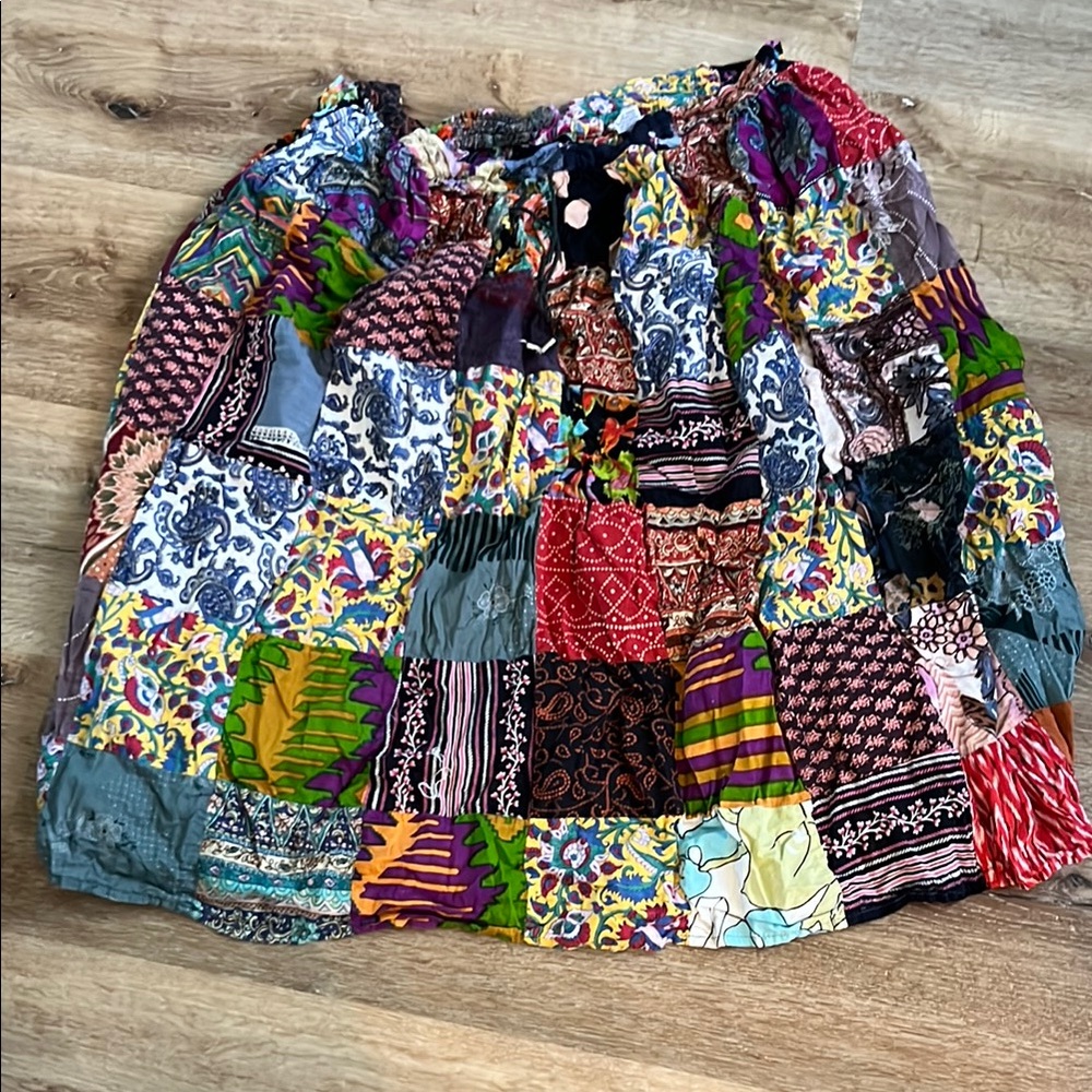 Colorful Patchwork Skirt